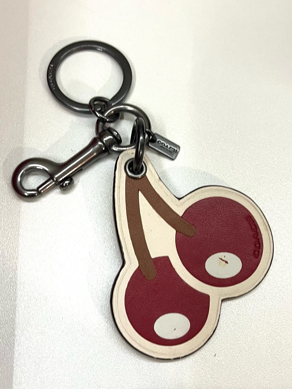 COACH Cherry Cartoon Bag Charm Key Chain Y2K